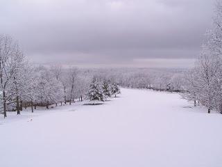 Snow Covered Golf Course
