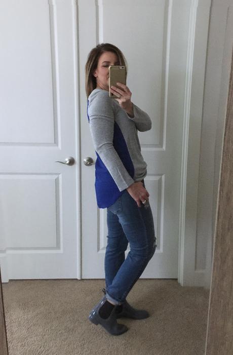 Stitch Fix DoverSheer Back Knit Top