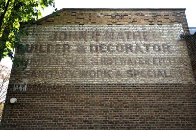 Ghost signs (125): Alwyne Lane, N1