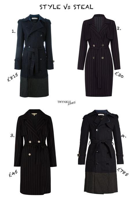 STYLE Vs STEAL | PINSTRIPE TRENCH COAT