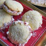 Candy Cane Sugar Cookie Sandwiches (gluten free)