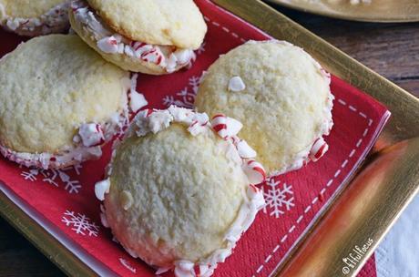 Candy Cane Sugar Cookie Sandwiches (gluten free)