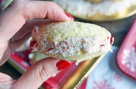 Candy Cane Sugar Cookie Sandwiches (gluten free)