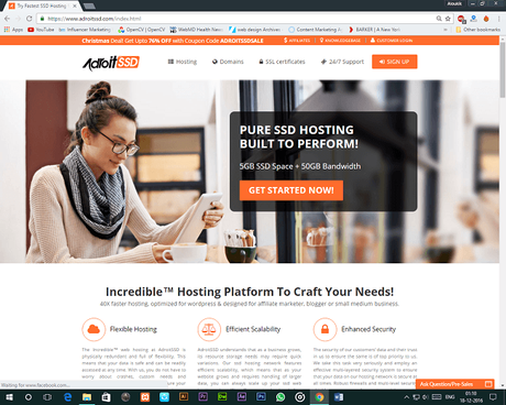 Super-fast & Affordable Website Hosting: AdroitSSD Review, Features