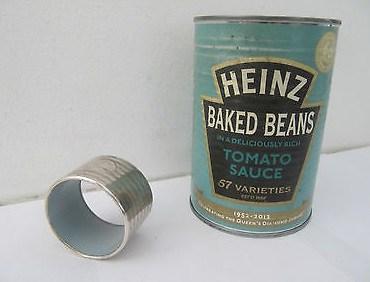 Tin Can Turned into Napkin Rings