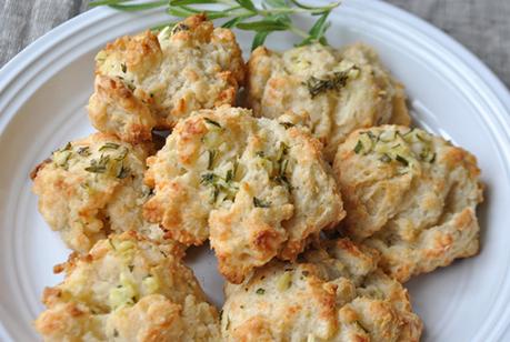 rosemary garlic drop biscuits