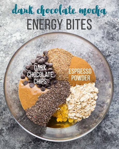 Dark Chocolate Mocha Energy Bites