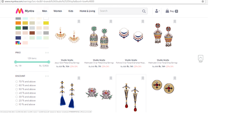 Voylla Handmade Artistic Jewelry Haul from Myntra.com: My shopping experience