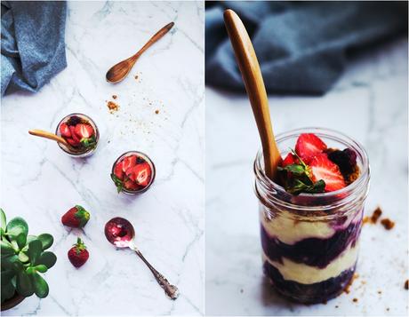 Dessert in a Jar + (Strawberry and Mascarpone)