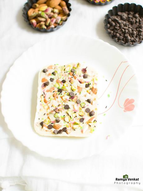 white chocolate bark - holiday bark recipe - easy chocolate bark recipes