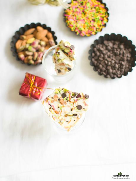 white chocolate bark - holiday bark recipe - easy chocolate bark recipes