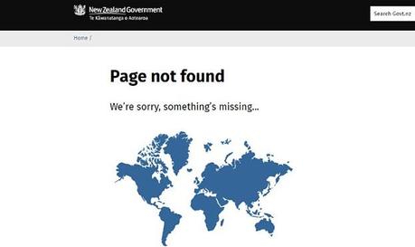 the 404 error ~ island Nation New Zealand missing !!
