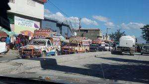 Traffic jams are a reality of Port au Prince. Even short distances can take much longer than expected.