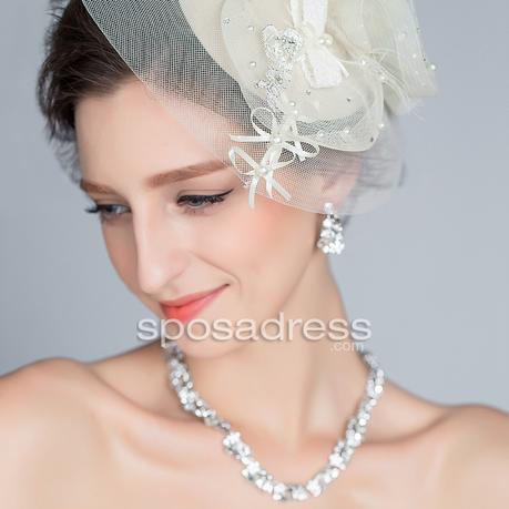 bridal hat & birdcage veil