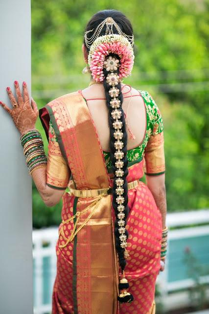 Bridal Blouse Ideas  Designed by mabiamb Model meenakshigovindharajan  MUA viji  Simple bridal hairstyle Indian hairstyles for saree Hair  style on saree