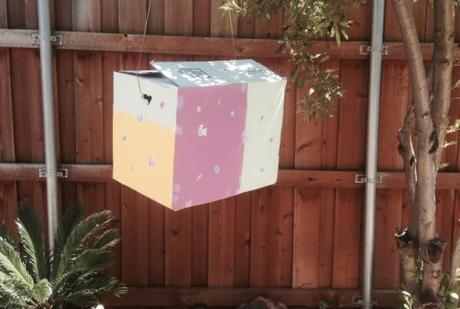 Cardboard Box Turned Into a Pinata