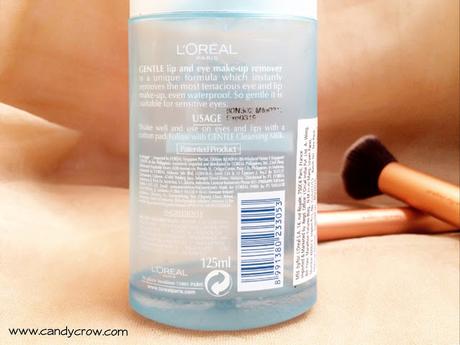 Loreal Gentle Lip And Eye Makeup Remover Review
