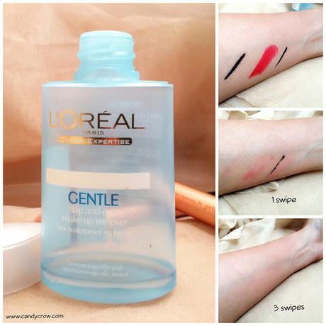 Loreal Gentle Lip And Eye Makeup Remover Review