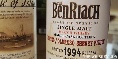 BenRiach Peated Oloroso Single Cask Label