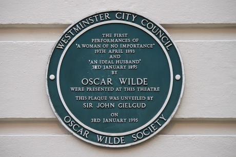 #plaque366 Oscar Wilde & the Theatre Royal, Haymarket
