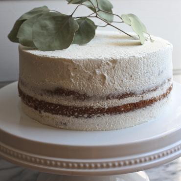 Classic Vanilla + Passion Fruit Curd Whipped Cream Layered Cake