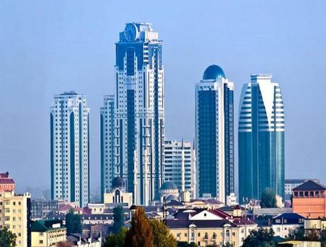 Grozny-City Towers Facade Clocks, Grozny City
