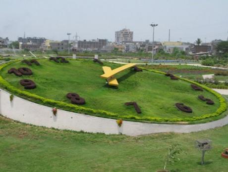 The floral clock in Surat, India