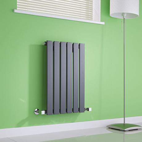 Milano Alpha radiator on a green background