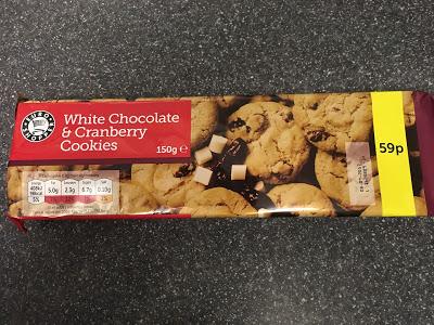 Today's Review: Euro Shopper White Chocolate & Cranberry Cookies