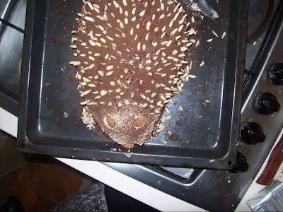 Sweet Hedgehog-Cake for kids Birthday