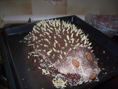 Sweet Hedgehog-Cake for kids Birthday