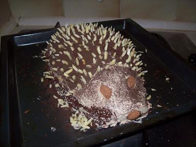Sweet Hedgehog-Cake for kids Birthday