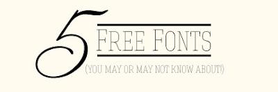 5 Free Wedding Fonts