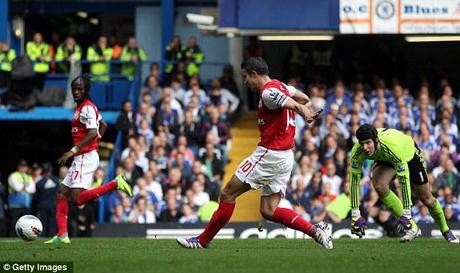 Poor form: Chelsea suffered a number of chastening defeats this season: including the 5-3 reversal to Arsenal (above) and the Carling Cup defeat to Liverpool (below)