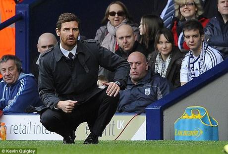 Dead on his feet: AVB moved to west London from Porto in the summer