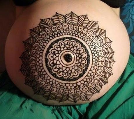 Pregnancy Henna Tattoo Getting Tattooed During Pregnancy