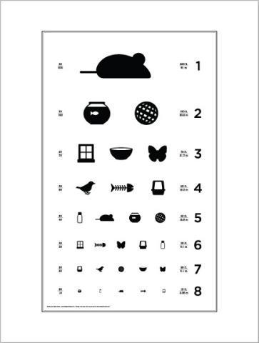 Cat Eye Chart by Local Paper Company