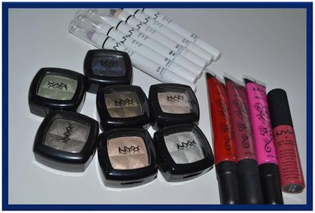 HAUL: NYX eyeshadows, Jumbo eye pencils and lip glosses