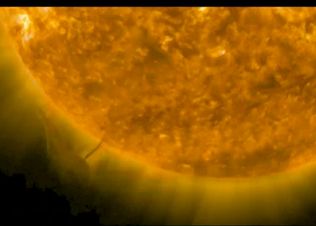 Giant spaceship seen next to sun! AGAIN! Er… well, not really