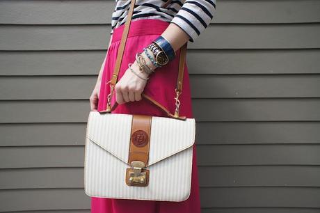 outfit post: stripes + pink