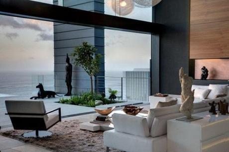 White-sofa-modern-chair-sea-view-home-665x443