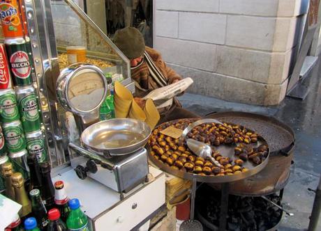 roasted chestnuts in Rome