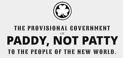 Paddy, Not Patty
