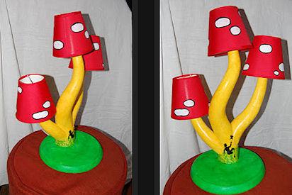 Lamps Made From Streamers