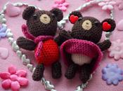 Spread L-o-v-e Celebrate Romance with Pair Handmade Valentine's Bears