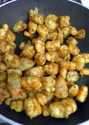Curried Shrimp Devilled Eggs- Saute shrimp2