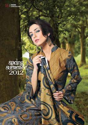 Rashid Textiles Spring Summer Lawn Complete Collection 2012