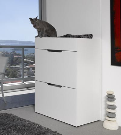 The 'Deluxe' Cat Condo: image via dogue.com.au