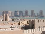 View from the Katara amphitheater towards the Pearl