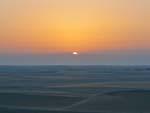 Sunset in the Qatar desert